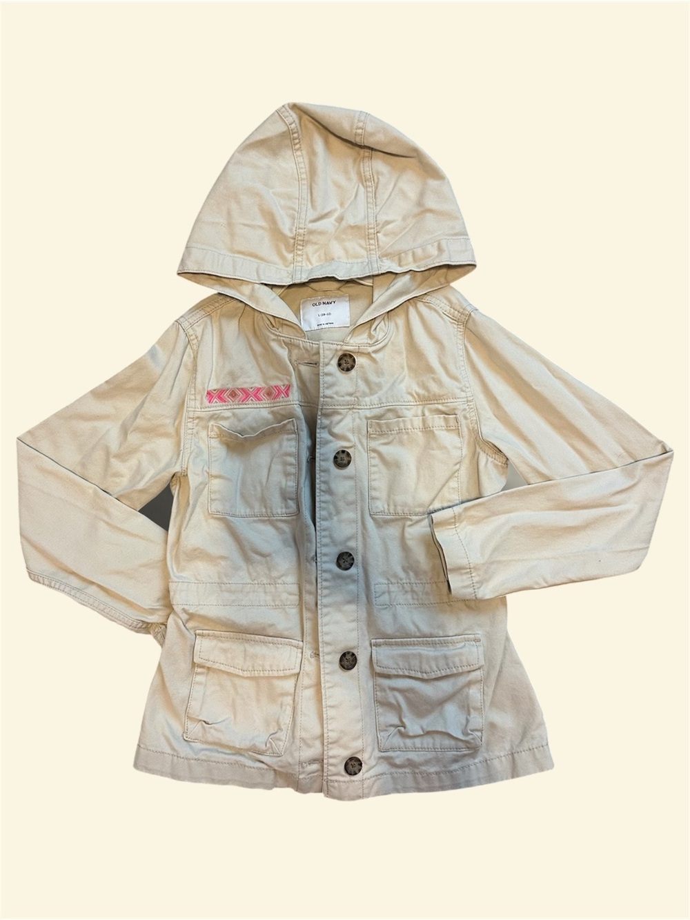 Old Navy Girls Khaki hooded jacket
